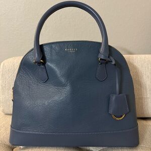 RADLEY LONDON Blue Mews Leather Multiway Handbag Excellent Condition